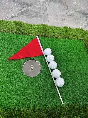 Jeux de golf en piscine Golf flottant Vert pour piscine Accessoires verts 1*Coupe trou en acier inoxydable