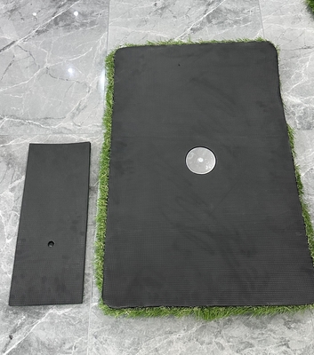 Jeux de golf en piscine Golf flottant Vert pour piscine Accessoires verts 1*Coupe trou en acier inoxydable