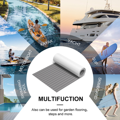 6 mm d'épaisseur feuille de teck en mousse EVA multicolore pour le pont de bateau sur mesure