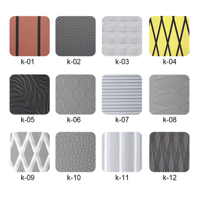 6 mm d'épaisseur feuille de teck en mousse EVA multicolore pour le pont de bateau sur mesure