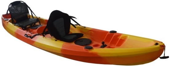 Améliorez votre jeu de sports nautiques avec Woowave 2 personnes Asseyez-vous sur le dessus de la pêche Kayak Canoë