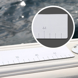 La pêche à la ligne manuelle WOOWAVE EVA Ruler de poisson mousse à roulement adhésif de poisson mesurant pour l'océan