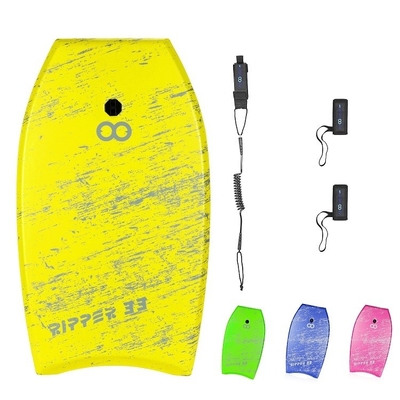 Planche de surf douce pour le divertissement aquatique Hauteur 2'-4' 60cm-120cm Aventure jaune