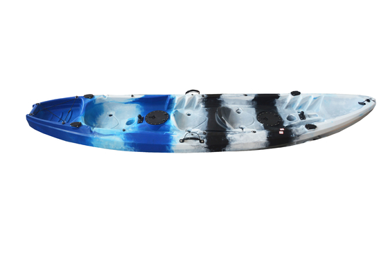 Woowave 2 personnes Kayak de pêche HDPE Asseyez-vous sur le dessus Kayak Canoë 370*87*33cm Taille du paquet
