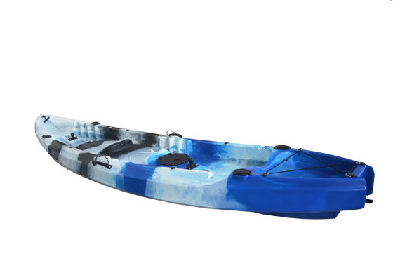 Woowave 2 personnes Kayak de pêche HDPE Asseyez-vous sur le dessus Kayak Canoë 370*87*33cm Taille du paquet