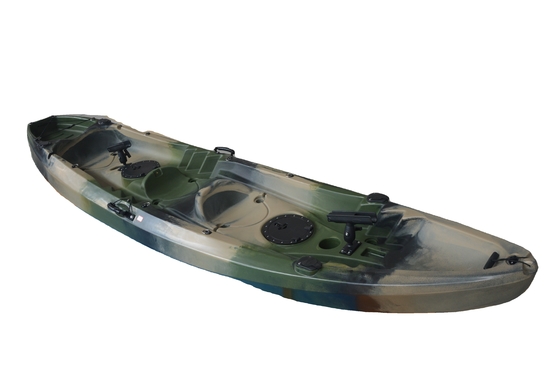 Capacité de chargement 300 kg/661 lb Armée vert Tandem Kayak pour les lacs Les rivières Pêche Woowave