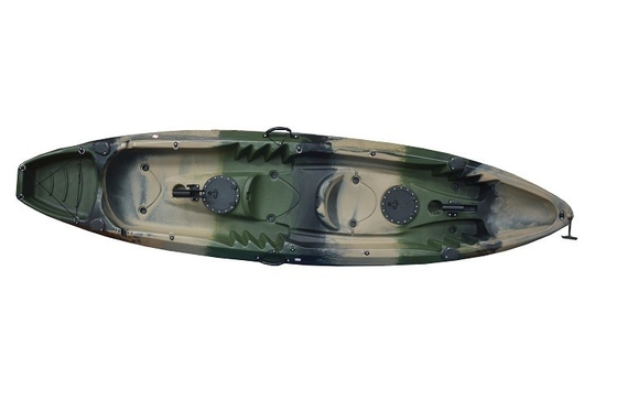 Capacité de chargement 300 kg/661 lb Armée vert Tandem Kayak pour les lacs Les rivières Pêche Woowave