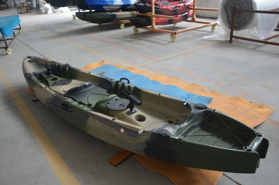 Capacité de chargement 300 kg/661 lb Armée vert Tandem Kayak pour les lacs Les rivières Pêche Woowave
