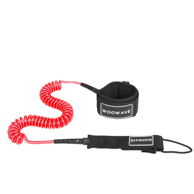 10' enroulée SUP Leash TPU Custom Paddleboard Leash OEM Surf Leash pour le stand up Paddle Board