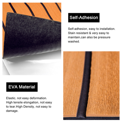 Feuilles de mousse EVA unisexe de 6 mm ou personnalisées pour le plancher de yacht, de kayak et de bateau de pêche