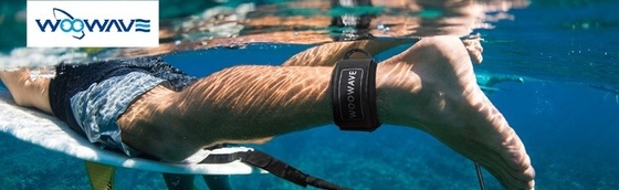 TPU Corde à jambe de surf en acier inoxydable double pivotement 0,16-0,4 kg Corde de laisse de surf