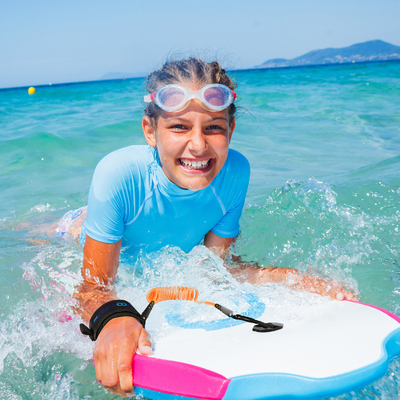 Polyuréthane noir en bobine de 7 pieds, laisse de surf, ceinture de poignet rembourrée pour le stand-up paddle boarding