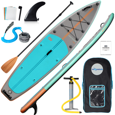 11'6&quot; x 31'5&quot; x 6&quot; planche gonflable debout à pagaie pour les lacs rivières Ultra conception stable