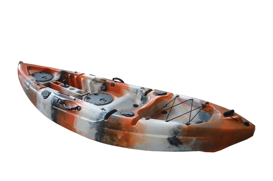 2.7M Canoë pour une seule personne Kayak de pêche Kayaks avec une capacité de charge de 130 kg / 287 lbs