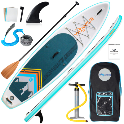 Lacs rivières Occasion Woowave Paddle gonflable SUP Board avec accessoires Sup Leash