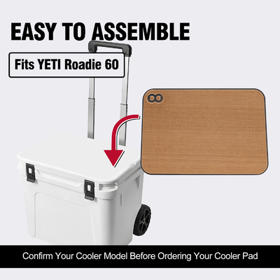 Mat de mousse souple EVA sur mesure antidérapant pour boîte de refroidissement 22.05*14.88 pouces sur YETI Roadie 60