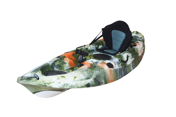 2.7M Adultes Canoë Kayak Assis sur le dessus de la pêche en plastique Kayak de mer 20kg/44lbs NON gonflable