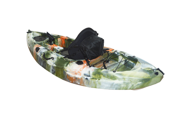 2.7M Adultes Canoë Kayak Assis sur le dessus de la pêche en plastique Kayak de mer 20kg/44lbs NON gonflable