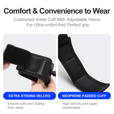 En acier inoxydable double pivotement 6'7'8'9'10'11' cordes personnalisées pour les jambes TPU