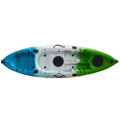 20kg/44lbs Kayak en PEPP en plastique Kayak 270*78*40cm 1 personne Bateau avec siège et pagaie