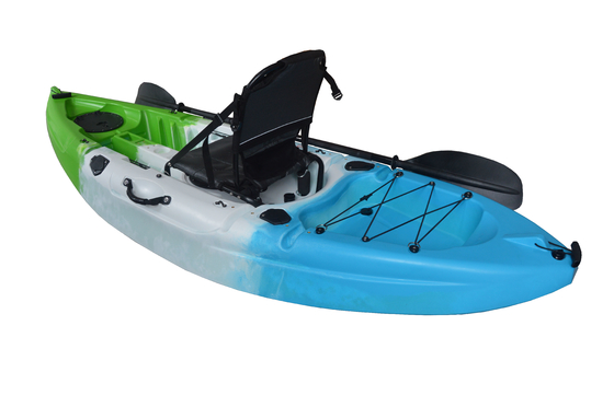 20kg/44lbs Kayak en PEPP en plastique Kayak 270*78*40cm 1 personne Bateau avec siège et pagaie
