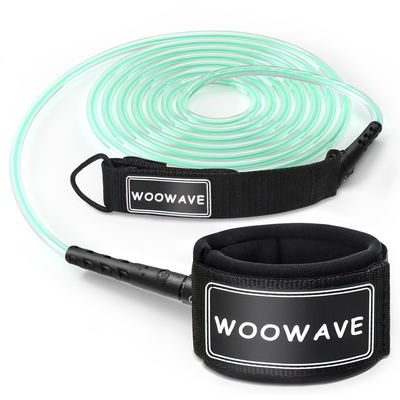 WOOWAVE 11ft SUP Leash Gardez votre planche proche avec bobine ou design droit en orange