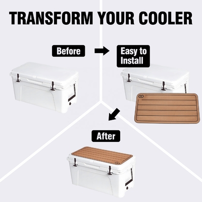 YETI Tundra 75 Cooler Pad Pads en mousse adhésive antidérapante avec tapis en caoutchouc de teck de voyage