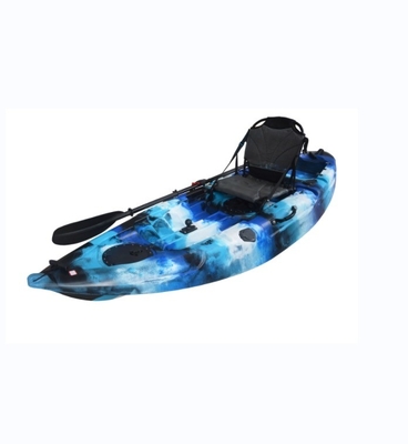 Découvrez la beauté des lacs et des rivières avec notre kayak à camouflage bleu de 2,7 m