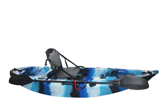 Découvrez la beauté des lacs et des rivières avec notre kayak à camouflage bleu de 2,7 m