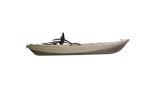 Kayak de pêche en plastique HDPE gris de 2,7 m pour le tourisme et l'aviron à moins de 90 caractères