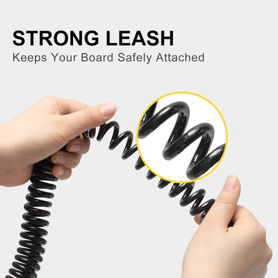 WOOWAVE Coiled Paddle Board Leash Votre solution de sécurité ultime pour les lacs et les rivières