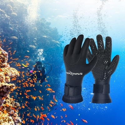 Neoprène personnalisé imperméable à l'eau 3 mm cinq doigts Sports nautiques Plongée en apnée Canoë Gants
