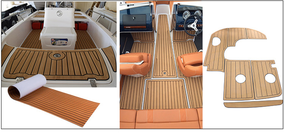 WOOWAVE Design personnalisé EVA plancher de bateau Coaming Bolster Pads 2400mm * 120mm / personnalisé