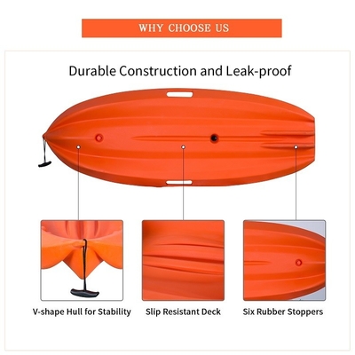 WOOWAVE Canoë Kayak Pêche pour les enfants Paquet de taille 181*71*24cm Capacité de charge 60kg/132lbs