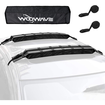 Étagère universelle pour voiture pour kayak / surfboard capacité de charge noire 65 kg étagère de toit pour kayak / surfboard