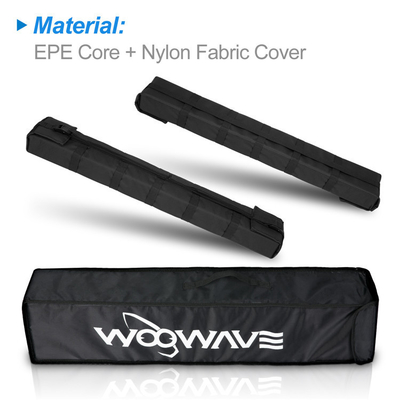 Étagère universelle pour voiture pour kayak / surfboard capacité de charge noire 65 kg étagère de toit pour kayak / surfboard