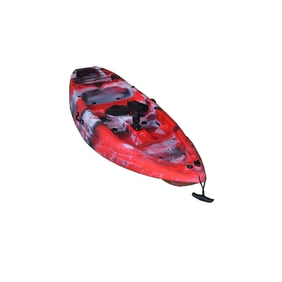 Kayak en plastique à pédales de pêche Kayak simple avec siège assise sur le dessus 2.2M Couleur rouge