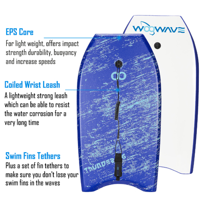Personnaliser le design Woowave XPE Light 36 pouces planche de surf pour le surf 18,8 pouces largeur de la planche