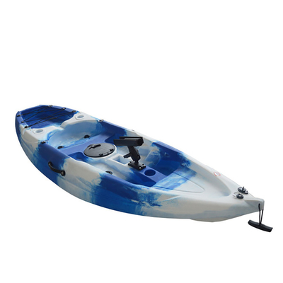 Pêche professionnelle 2.2M Blue Sit On Top Kayak avec pédale et capacité de charge de 60 kg/132 lbs