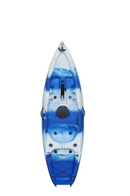 Pêche professionnelle 2.2M Blue Sit On Top Kayak avec pédale et capacité de charge de 60 kg/132 lbs