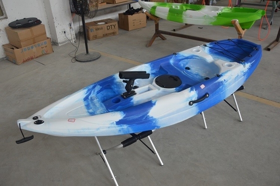 Pêche professionnelle 2.2M Blue Sit On Top Kayak avec pédale et capacité de charge de 60 kg/132 lbs