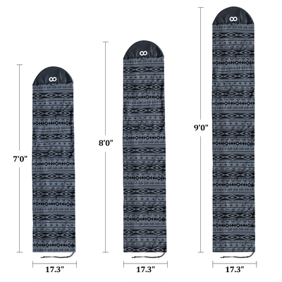 7' 8' 9' Wakesurf Occasion Woowave Surfboard Sock Couverture Design personnalisé Sock