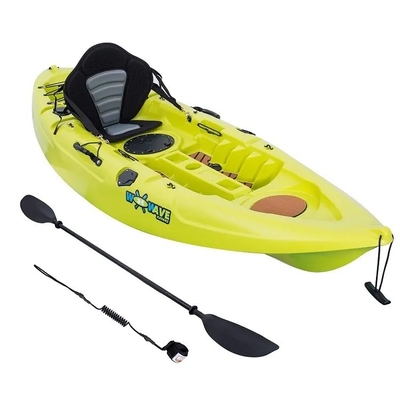 Pas de chute gonflable, point de base, pédale de rivière, kayak pour 2 adultes, assis et pêchant confortablement.