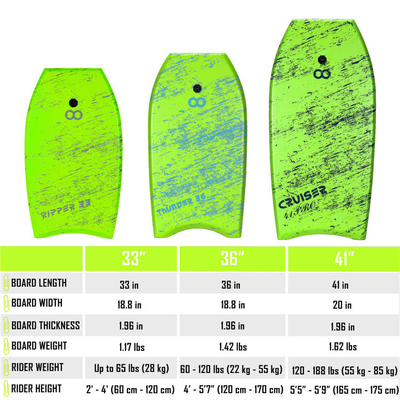 Commencez votre aventure de surf avec une laisse et une nageoire de 33 pouces Green Woowave