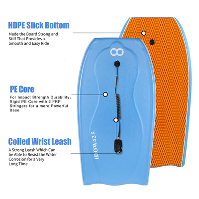 Les enfants et les adultes PE Bodyboard de base avec haute durabilité Poids du pilote 120-200lbs