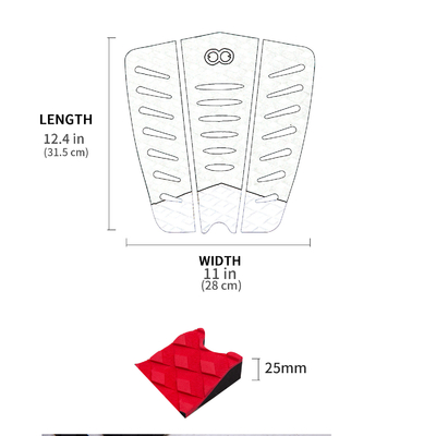 Des coussinets de traction pour planche de surf EVA de qualité marine en couleur Pantone personnalisée pour une adhérence maximale