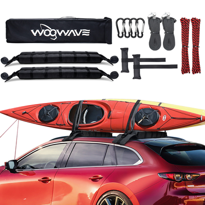 Sac portable avec logo tissé, support de toit en kayak pour toutes les voitures