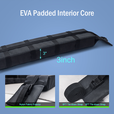 Sac portable avec logo tissé, support de toit en kayak pour toutes les voitures