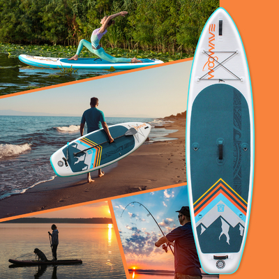 10' 2 &quot; planches ISUP Woowave's de conception pour les lacs rivières légers et seulement 10 kg