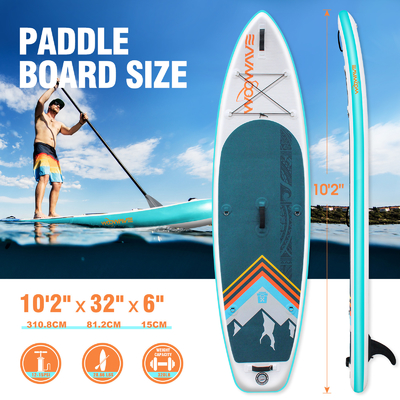 10' 2 &quot; planches ISUP Woowave's de conception pour les lacs rivières légers et seulement 10 kg